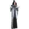 HOMCOM Classic Black and White Striped Clown Outdoor Halloween Decoration