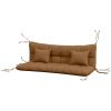 Outsunny Outdoor Cushion Set Encru for Bench Seating Renewal Comfort Upgrade for Garden and Patio Furniture