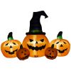 Outsunny 4ft Inflatable Halloween Pumpkin, Blow Up LED Display for Garden Indoor Outdoor