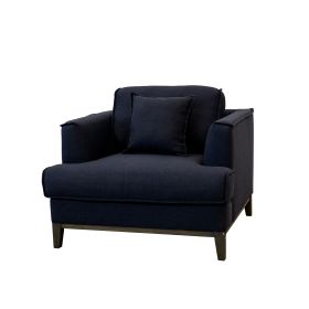 Aspen Navy Linen Chair