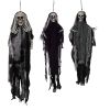 3 Pack Hanging Halloween Skeleton Ghosts Decorations, Grim Reapers for Best Halloween Outdoor Decorations