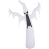 HOMCOM 6' Tall Halloween Inflatables Outdoor Decorations White Ghost, Light Up Blow Up Yard Decor with LED Light and Fan Indoor Outdoor for Garden