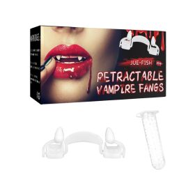 Jue-Fish Retractable Vampire Fangs Party Dance Fangs Spoof Teeth Halloween Costume