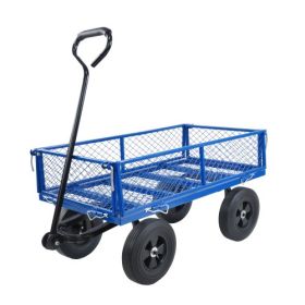 Heavy-Duty Single-Wheel Garden Utility Cart – Durable Steel Wheelbarrow for Easy Transport of Firewood, Soil, and Tools – Outdoor Landscaping, Yard