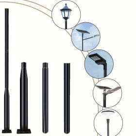 Splicing Lamp Poles, Street Light Pole, Metal Street Lamp Post for Outdoor Lights, Solar Lights Poles with Base Accessory for Porch, Patio, Stree