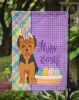 Black and Tan Puppy Cut Yorkshire Terrier Easter Garden Flag Mailbox Flag Decorative Yard Flag Banner Outside Patio Artwork Yard Flower Beds