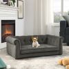 Elegant Rectangle Pet Bed for Medium and Large Dogs, Durable Elevated Dog Sofa Bed, Comfortable Dog Couch, Modern and Stylish Dog Sofa for Large Dogs