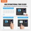 VEVOR Time Clock, Employee Attendance Machine with Fingerprint, RFID and PIN Punching in One