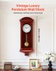 Grandfather Clock Vintage Pendulum Wall Clock 26.7 in with Quartz Movement
