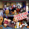 Jue-Fish Retractable Vampire Fangs Party Dance Fangs Spoof Teeth Halloween Costume