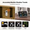 VEVOR Weather Station Indoor Outdoor, 7.5 in Large Color Display, Wireless Digital Home Weather Station
