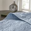 Reversible Bedspread Set Blue Queen