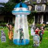 8.8 FT Halloween Inflatable UFO Yard Decoration
