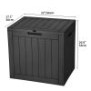 30 Gallon Outdoor Storage Chest, Ideal for Storing Patio Furnishings, Cushions, Garden Equipment
