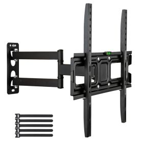 32-65 Inch Single Pendulum Small Base TV Stand TMXD-103 Load Bearing 35KG (Color: black)