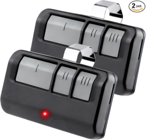 2pack LiftMaster Black Garage Clicker Stop Door Remote Controller Opener Remote (Color: black)